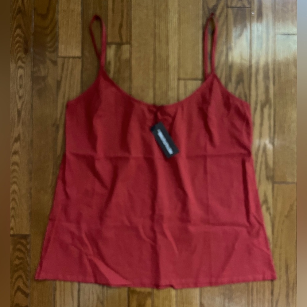 PrettyLittleThing Red Camisole Top